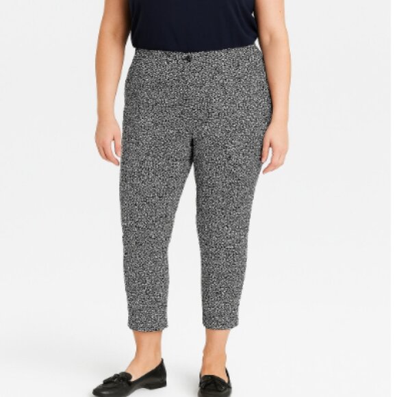 Lane Bryant navy and white print pants - Picture 1 of 5